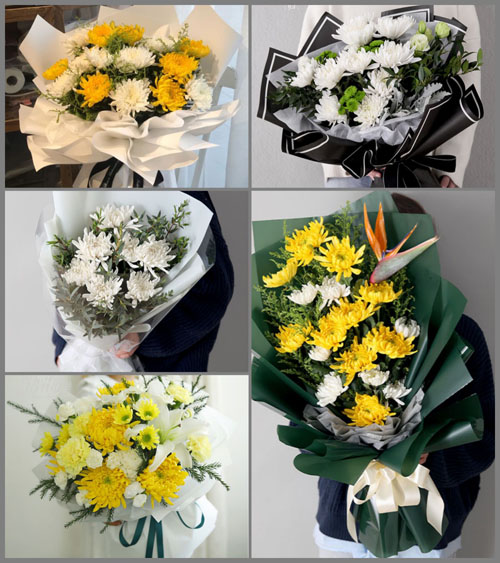 广东揭阳市榕城区榕东街道钟厝洋村白事花束代送